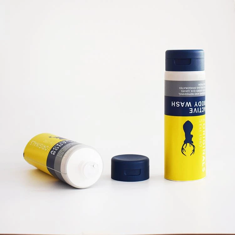 aluminum barrier laminated round tube with flip -top cap