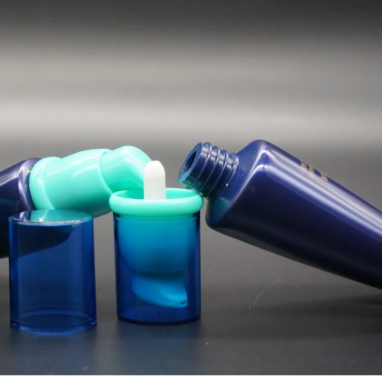 cosmetic plastic soft tube with pump cap for facial cleanser cosmetic plastic soft tube with pump cap for facial cleanser