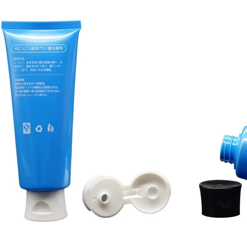 round plastic cosmetic packaging tube with flip -top cap for soft round plastic cosmetic packaging tube with flip -top cap for soft