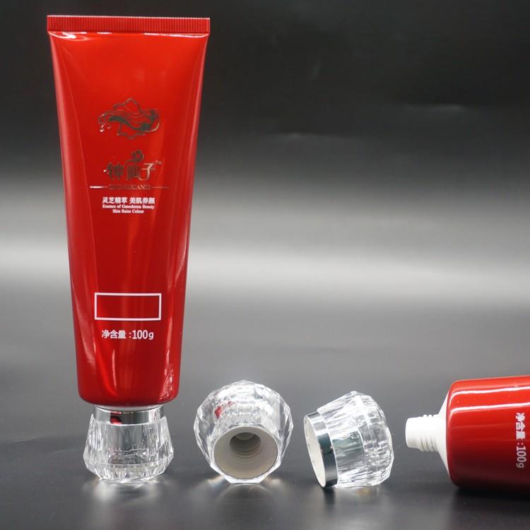 plastic tube cosmetic packaging tube for hand cream with acrylic cap plastic tube cosmetic packaging tube for hand cream with acrylic cap