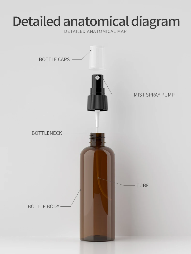 China PET Bottle with mist spary pump