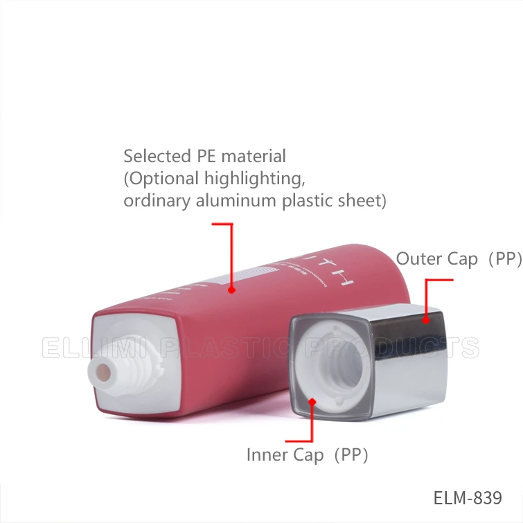 Plastic Squeeze Tube With Caps