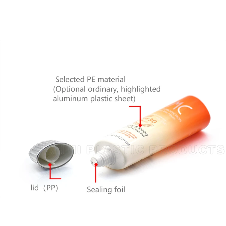 cosmetic cleanser tube oval