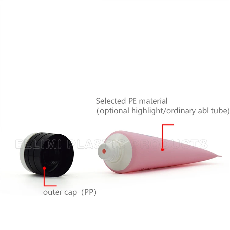 cream soft straw plastic cosmetic packaging tube cream soft straw plastic cosmetic packaging tube