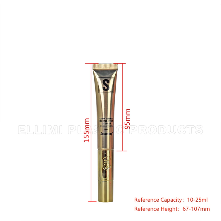 applicator eye cream tube with massage applicator