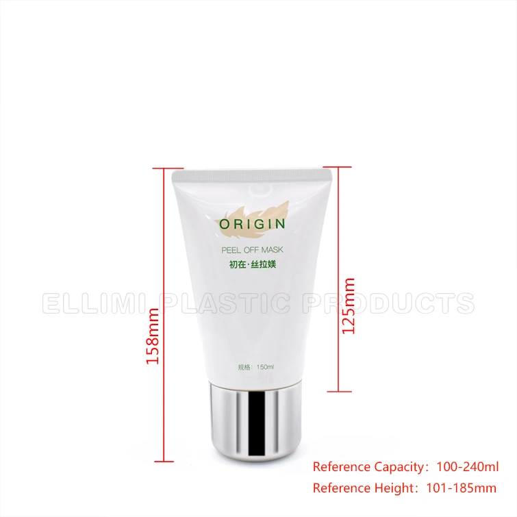 empty plastic tube for shampoo