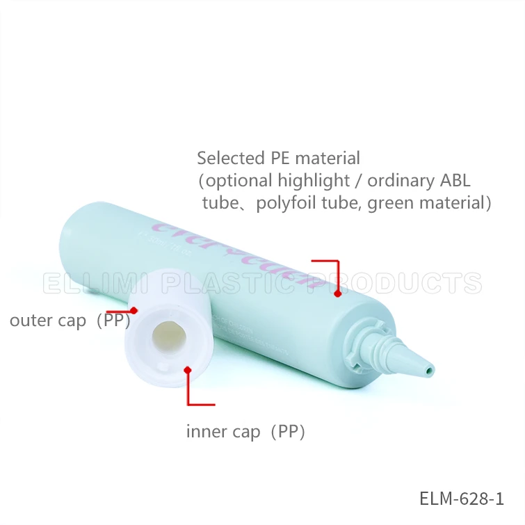long nozzle eye serum cream tube