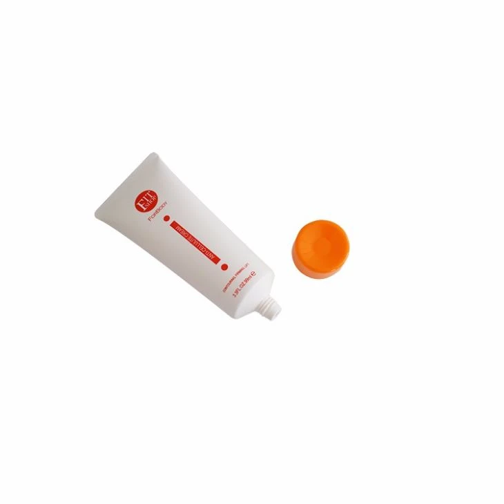 Diameter 40mm Capacity 99ml Round Plastic Cosmetic Packaging Tube With Screw Cap For Fitshop Leg Cream