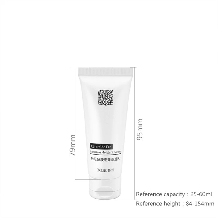 Cosmetic PLastic Soft Tube For Right Angle Cap
