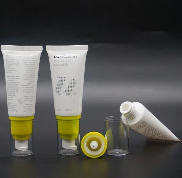 Cosmetic Plastic Soft Tube With Pump Cap
