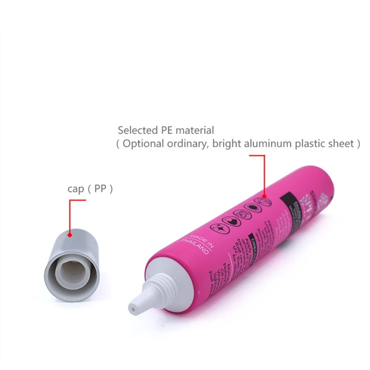Cosmetic Plastic Tube For Barrel Cap