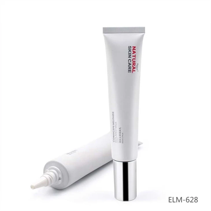 Cosmetic Tube With Sliver Metal Cap