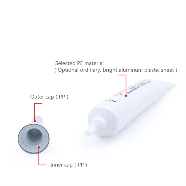 Round Cosmetic Packaging Soft Tube For Eye Cream