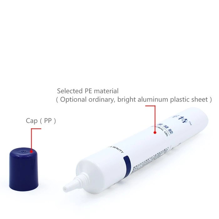 Round Cosmetic Plastice Tube For Eye Cream