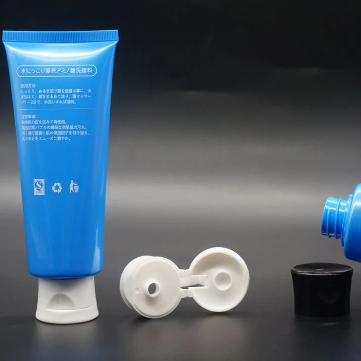 Round Plastic Cosmetic Packaging Tube