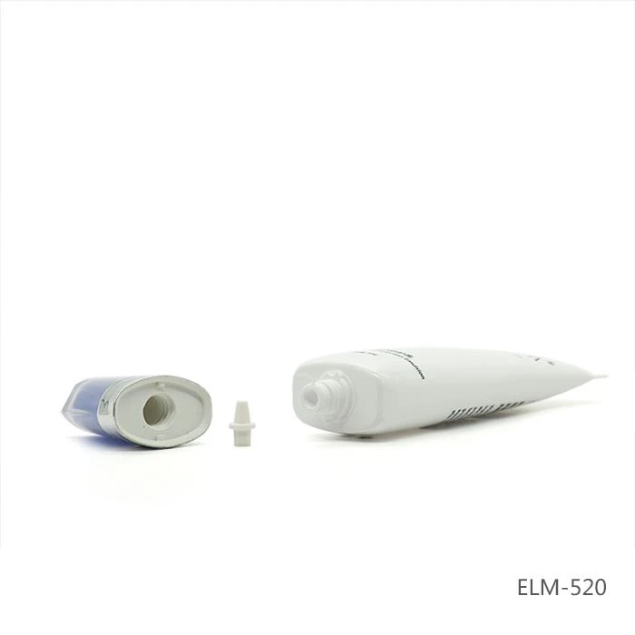 Cosmetic Plastic Tube For Acrylic Fan Shaped Flat Cap