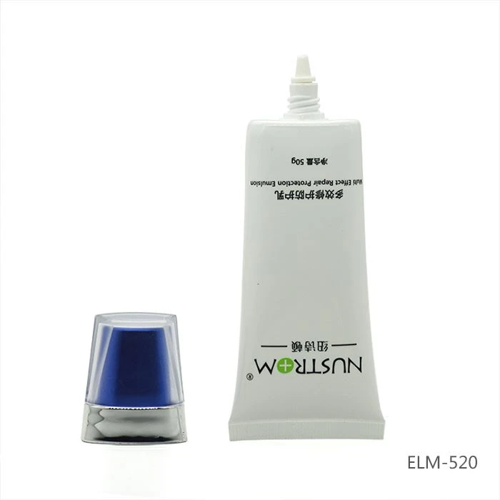 Cosmetic Plastic Tube For Acrylic Fan Shaped Flat Cap