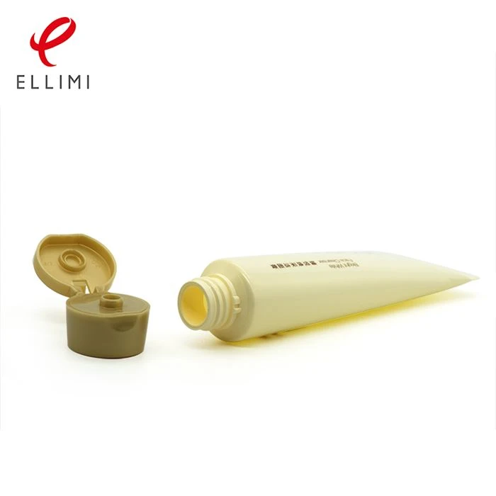 Cosmetic Plastic Tube For Bowl-shaped Flip Cap