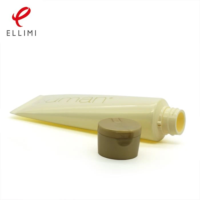 Cosmetic Plastic Tube For Bowl-shaped Flip Cap