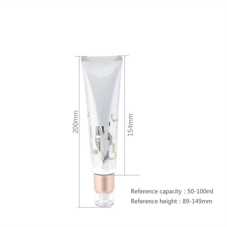 Cosmetic Plastic Tube For Pump Cap