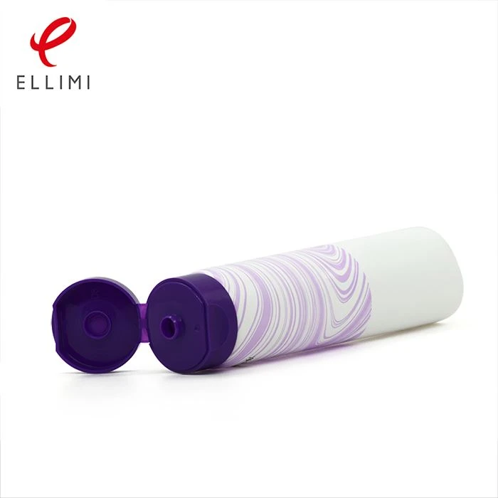 Round Cosmetic Plastic Tube For Flip Top Cap