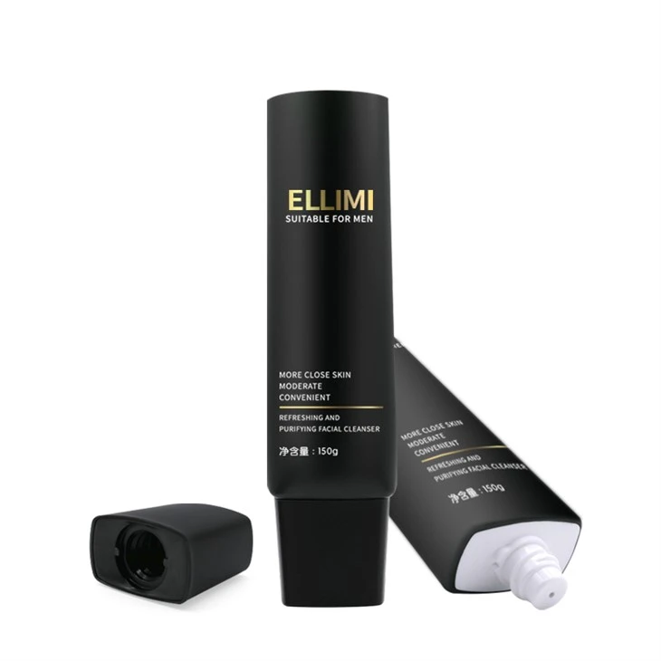 Black Cosmetic Plastic Tube