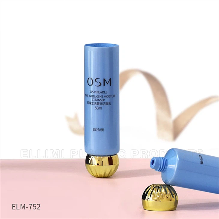 Gold Globe Cute Lid PE Cosmetic Tube