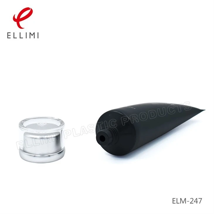 Matte Black Plastic Tube Packaging