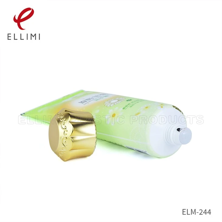plastic packaging tube with screw cap