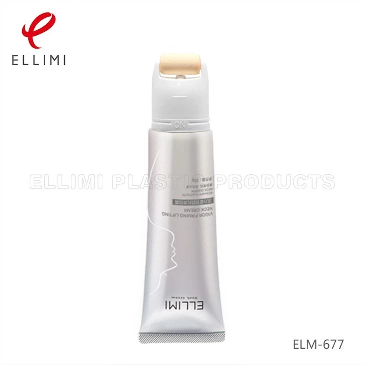 Sponge Massage Head Aluminum Cosmetic Tube
