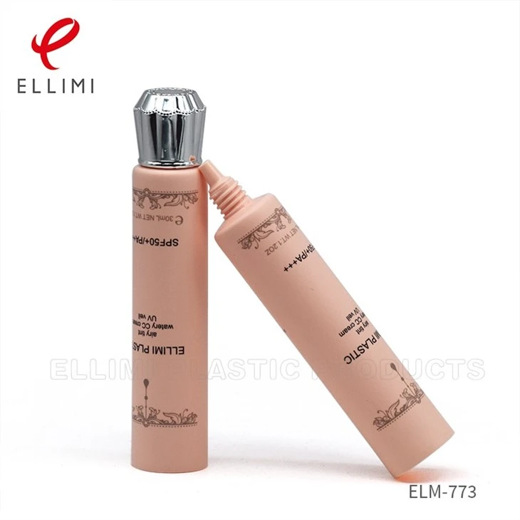 Tube Cosmetic With Plum Blossom Shape Lid