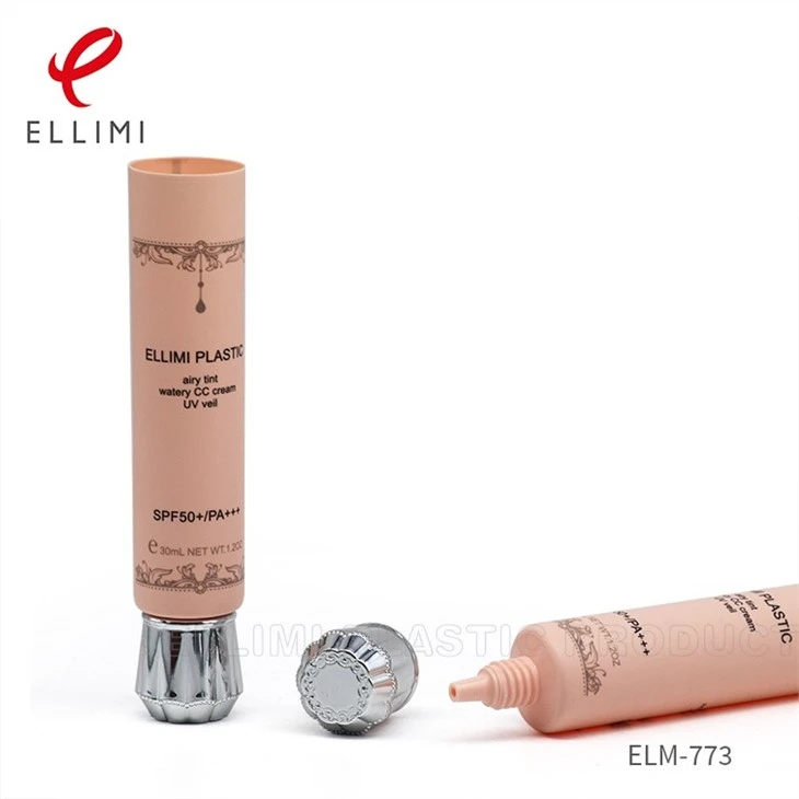 Tube Cosmetic With Plum Blossom Shape Lid