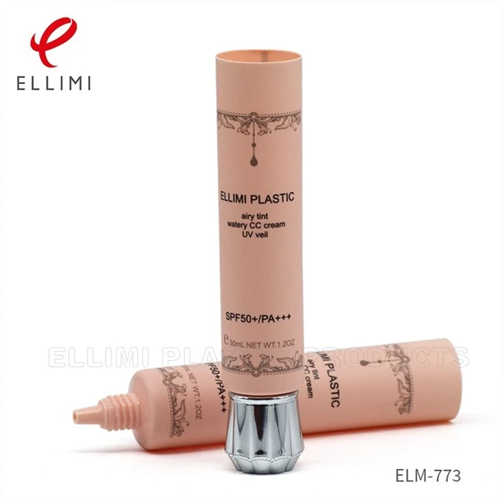 Tube Cosmetic With Plum Blossom Shape Lid