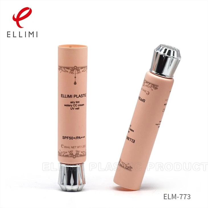 Tube Cosmetic With Plum Blossom Shape Lid