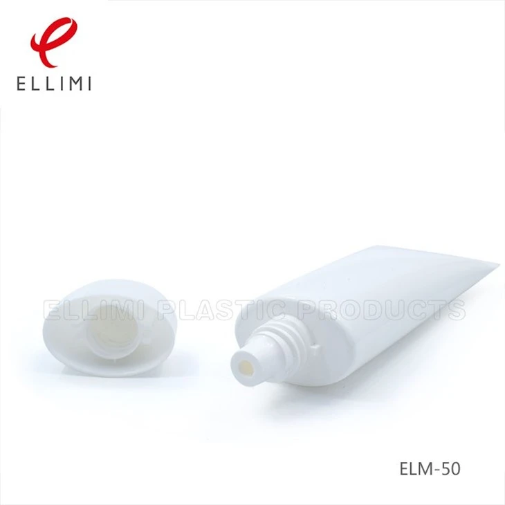 White Cosmetic Plastic Tube Packaging