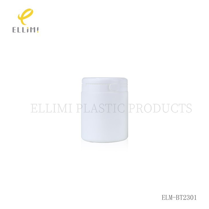 White Plastic Tear-Off Cap Bottles Set Food Grade PP Packaging for Pills, Vitamins, Supplements & Cosmetic Powders factory