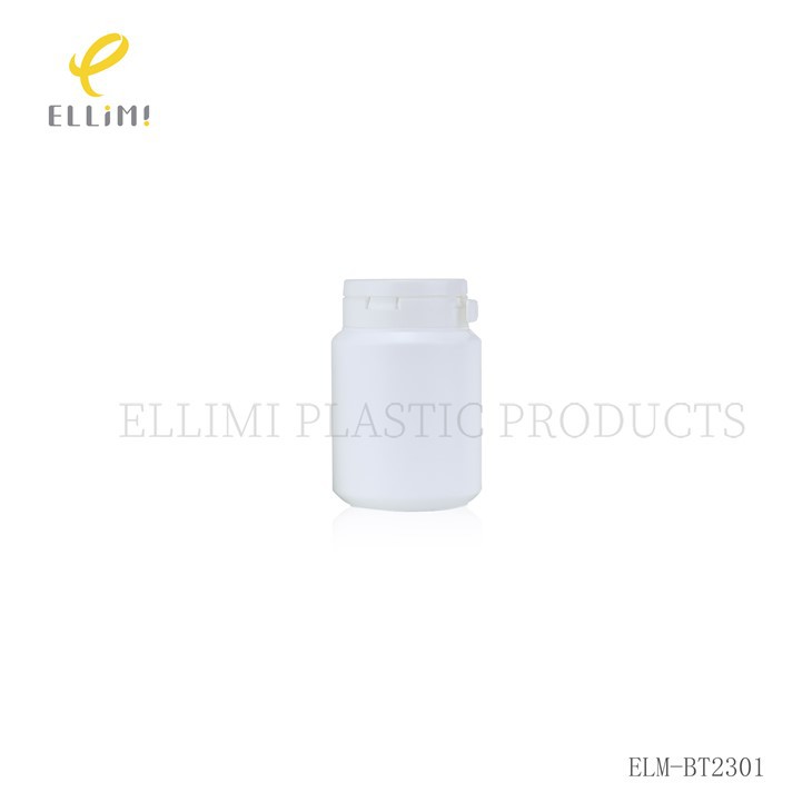 White Plastic Tear-Off Cap Bottles Set Food Grade PP Packaging for Pills, Vitamins, Supplements & Cosmetic Powders high quality