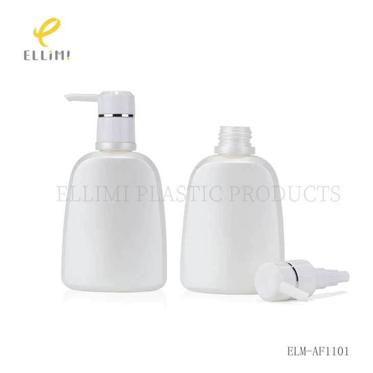 150ml White PE Plastic Lotion Pump Bottles With Silver Ring For Personal Care high quality