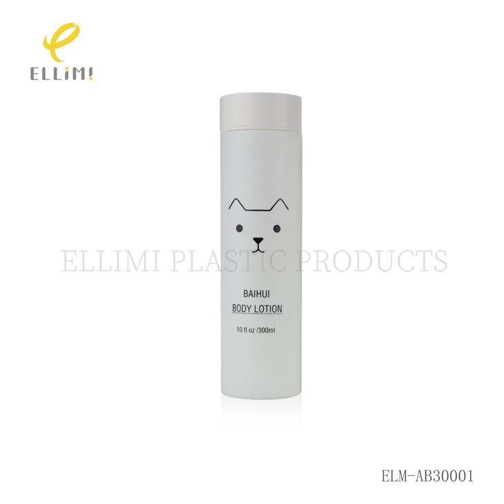 180ml 250ml 300ml PE Plastic Empty Cosmetic Bottle For Beauty Packaging Skincare Shower Gel & Toner With Silk Screen Printing