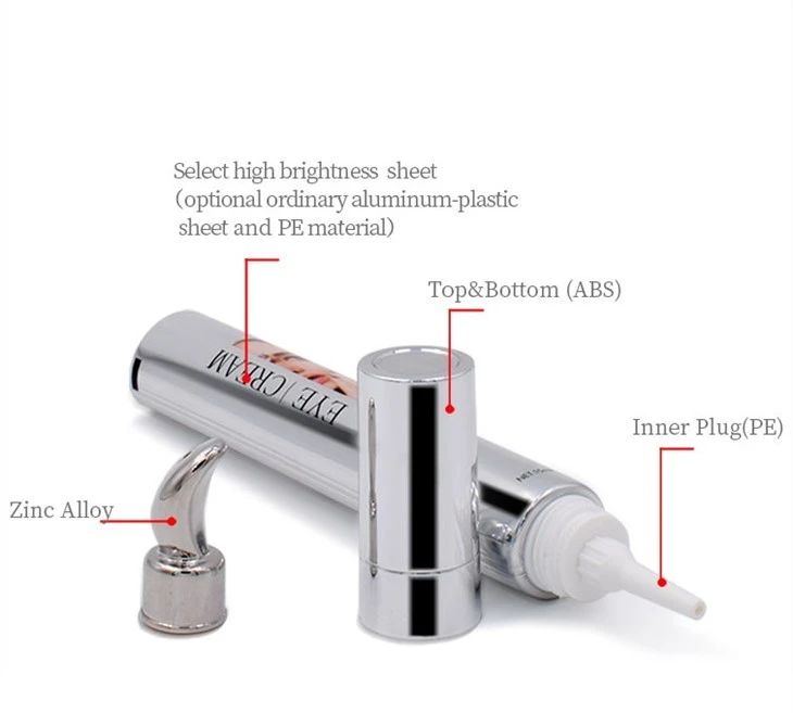 19 Slim Zinc Alloy Lipstick/Eye Cream Tube high quality