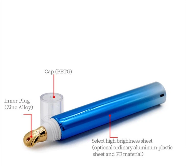 19 Zinc Alloy Head (Type 1) Eye Cream Cosmetic Tube high quality