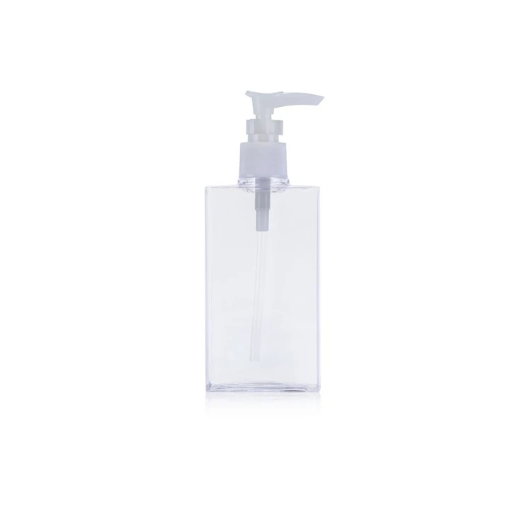 200ml/300ml/500ml PETG Cylinder Shape Refillable Empty Cosmetic Bottles Silk Screen Printing For Lotion Serum Shower Gel Toner