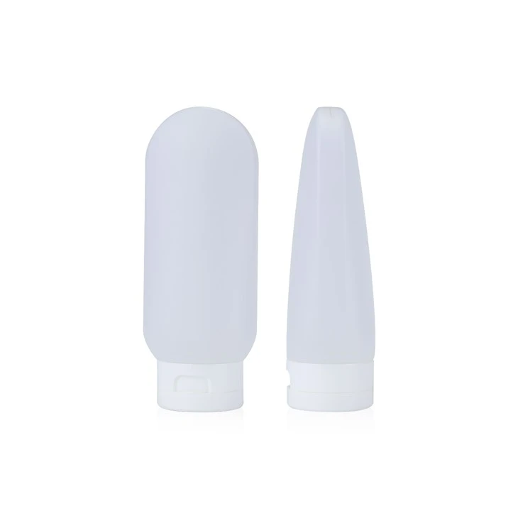 200ml White PE Plastic Squeeze Bottles With Flip Top Cap For Personal Care