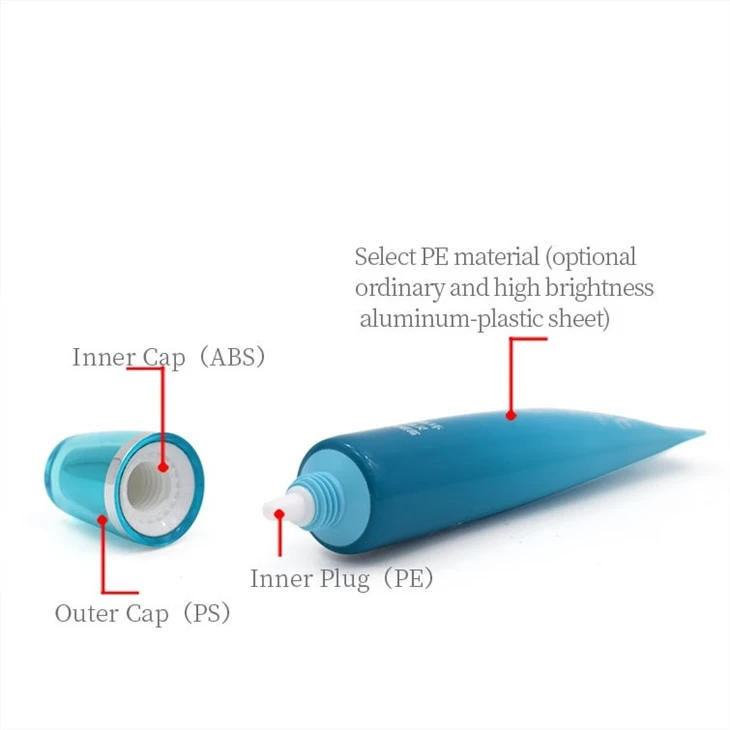 22mm Acrylic Natural Hall Cap Cosmetic Tube For CC Cream high quality