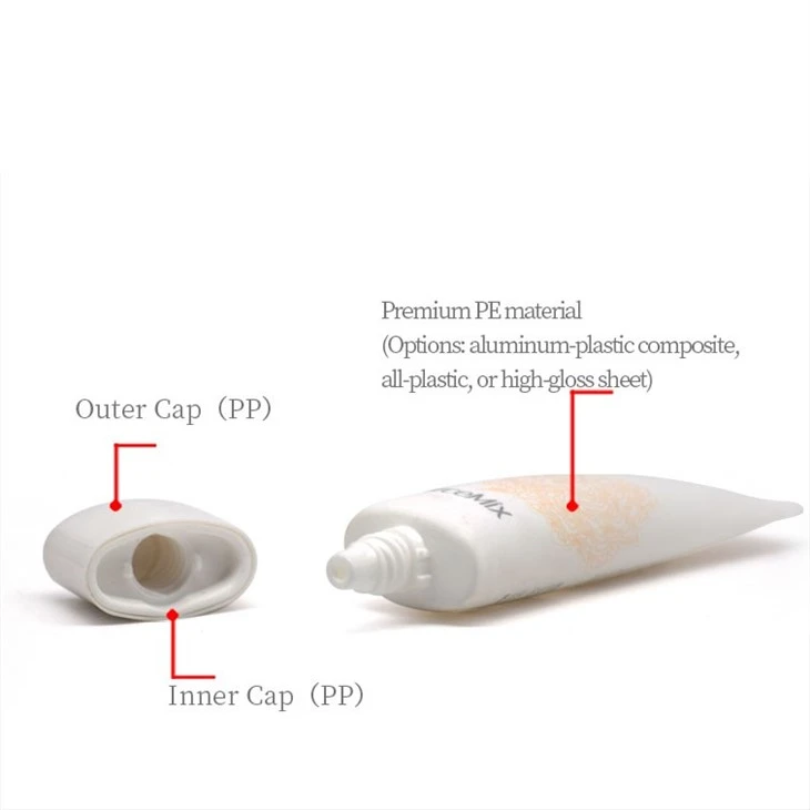 22mm Concave-Top Flat Cap Tube For Hand Cream price