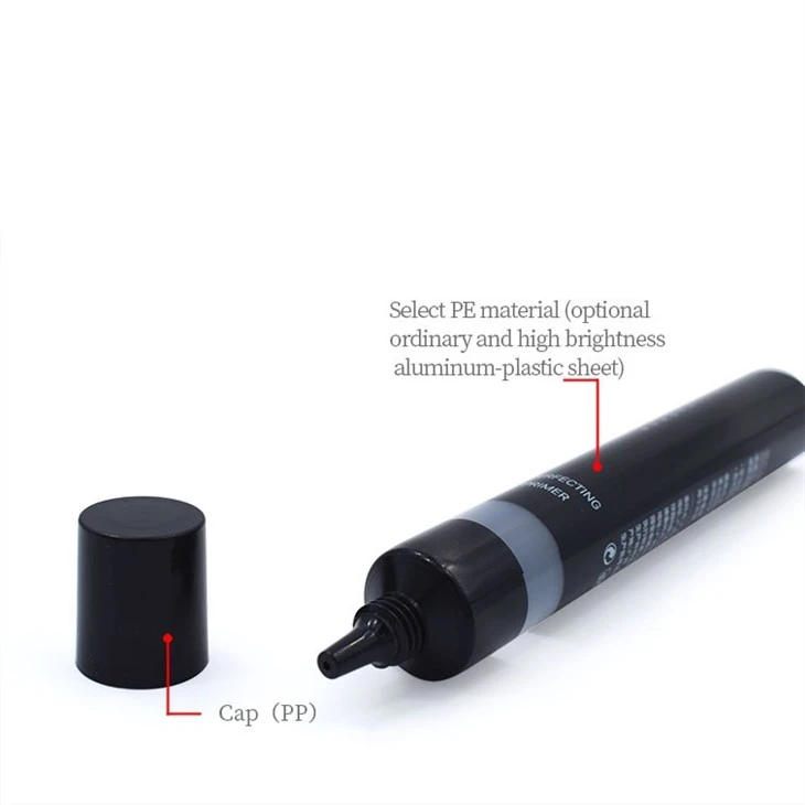 19mm Acrylic Long Flared Cap Cosmetic Tube For Serums high quality