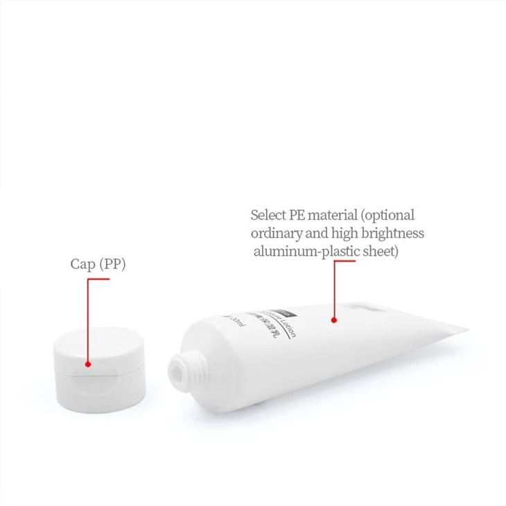 25mm Right-Angle Flip Cap Tube For Travel-Size Facial Cleanser high quality