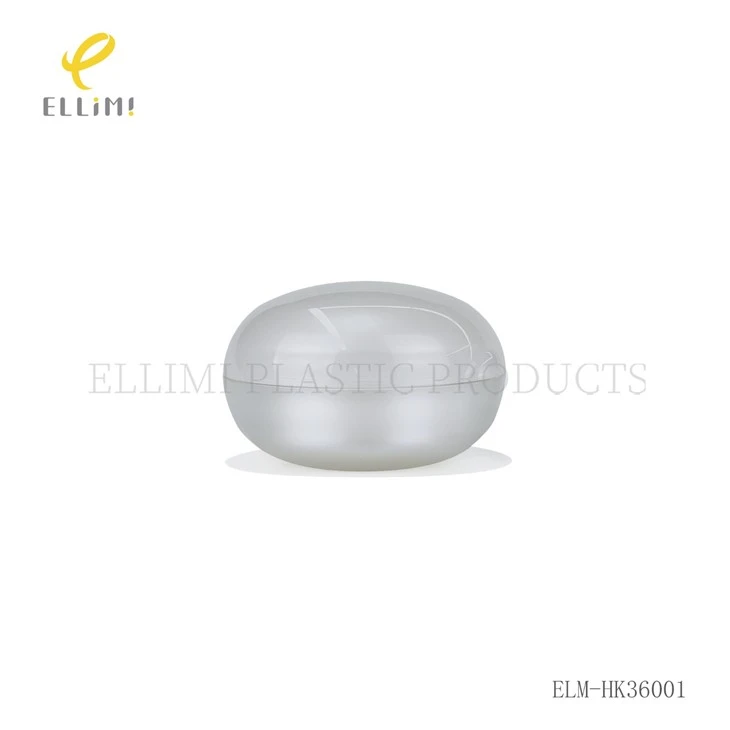 30g/50g Oval Acrylic Cream With Silver Mirror Cap (ABS+AS+PMMA+MS) factory