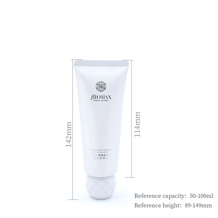 30mm Acrylic Sphere Cap Soft Cosmetic Tubes For Facial Cleanser price