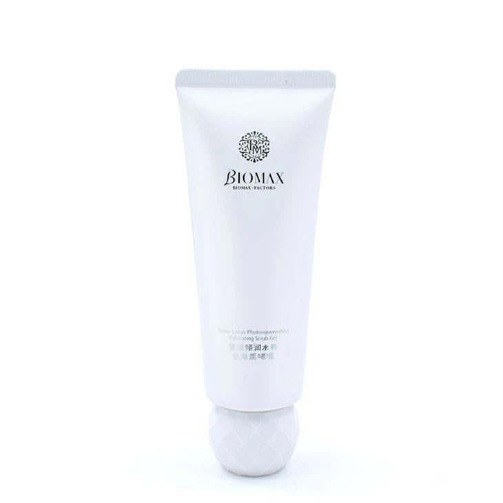 30mm Acrylic Sphere Cap Soft Cosmetic Tubes For Facial Cleanser